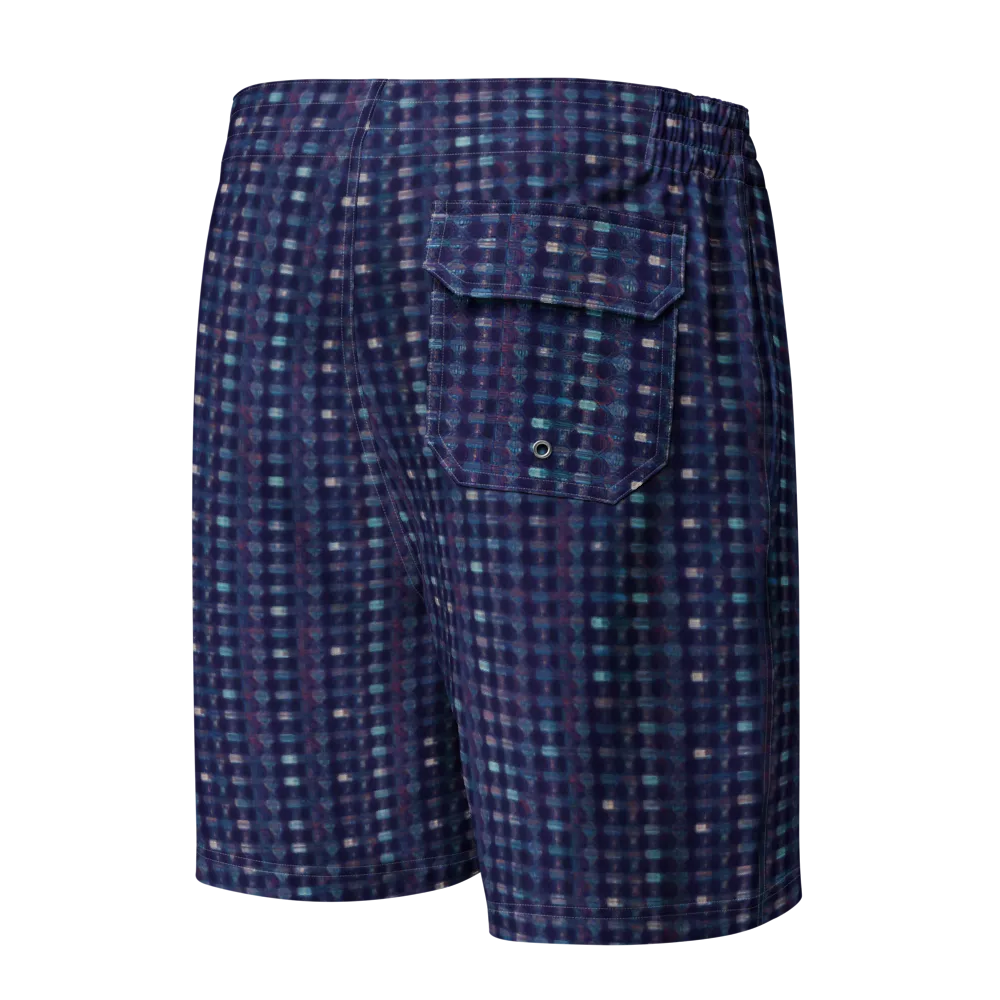 Midnight Circuit on Men's Board Shorts — Back