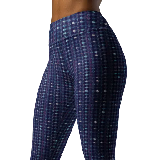 Midnight Circuit on a Yoga Leggings