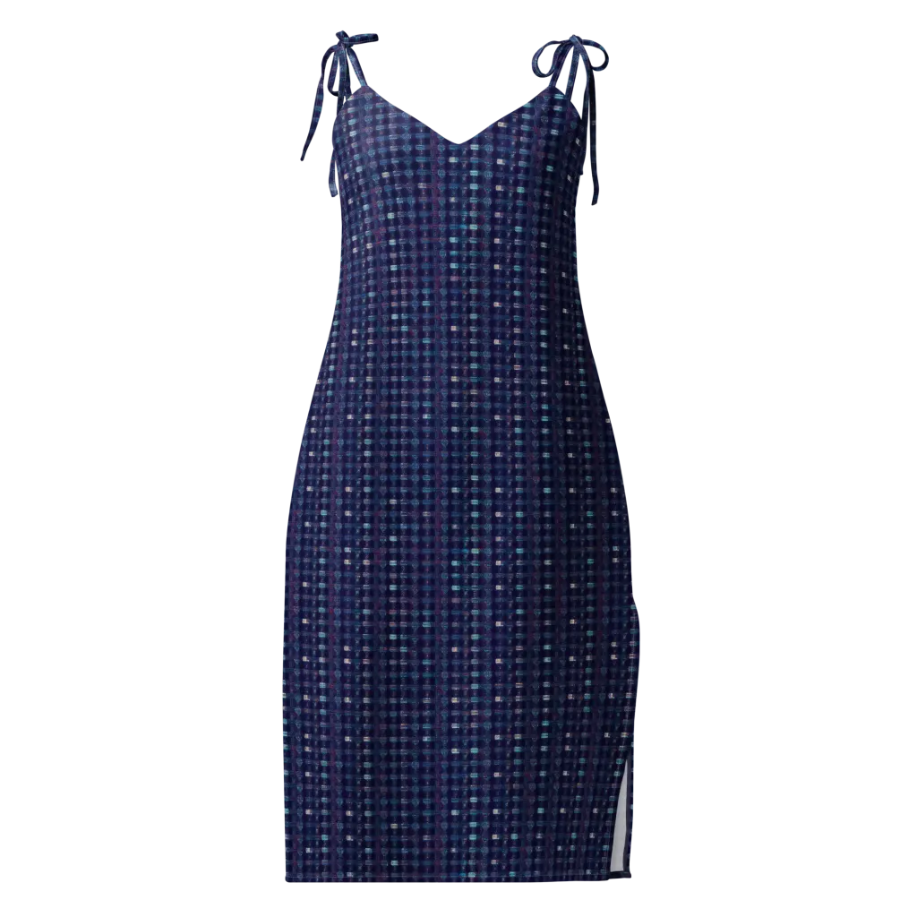 Midnight Circuit on Slip Dress — Front