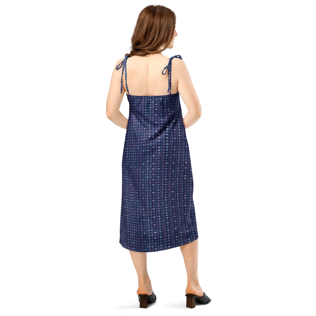 Midnight Circuit on Slip Dress — Back