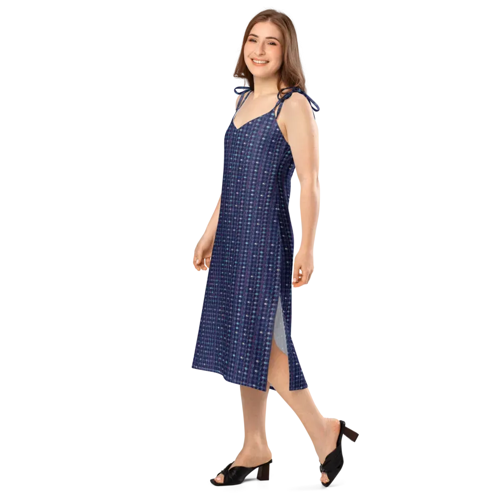 Midnight Circuit on Slip Dress — Left Front