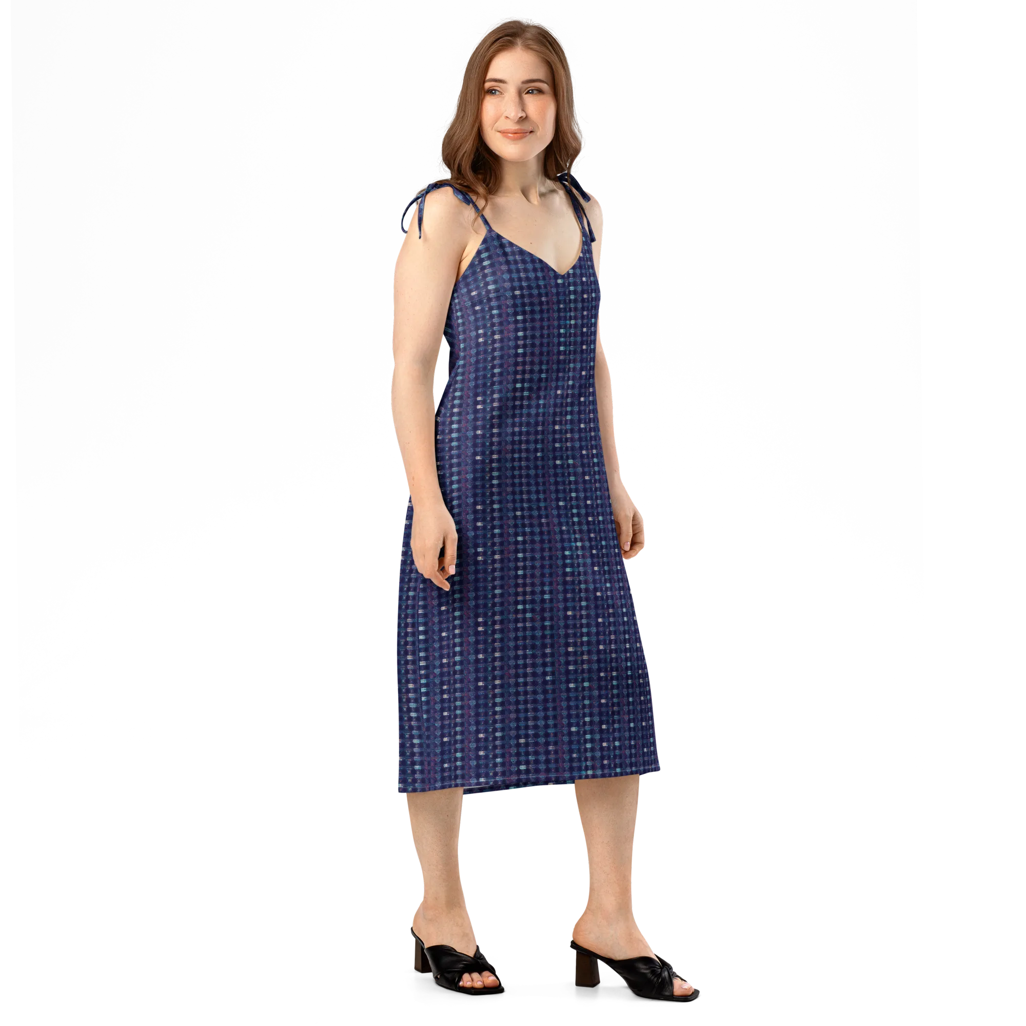 Midnight Circuit on Slip Dress — Right Front