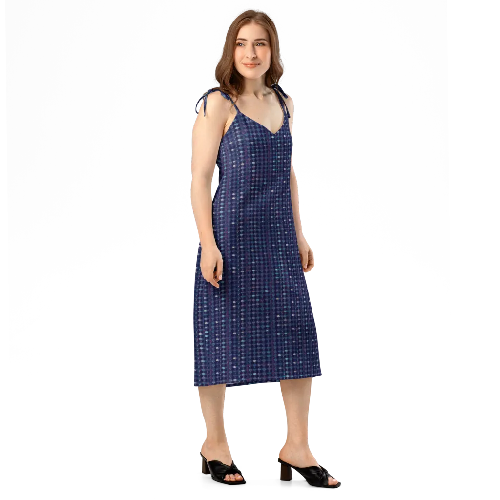 Midnight Circuit on Slip Dress — Right Front