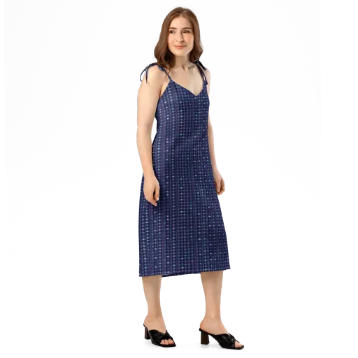 Midnight Circuit on a Slip Dress