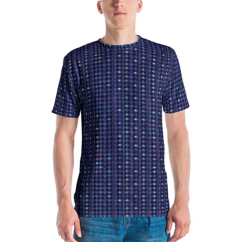 Midnight Circuit on Men's Crew Neck T-Shirt — Front