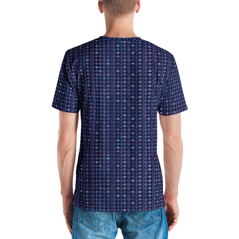 Midnight Circuit on Men's Crew Neck T-Shirt — Back