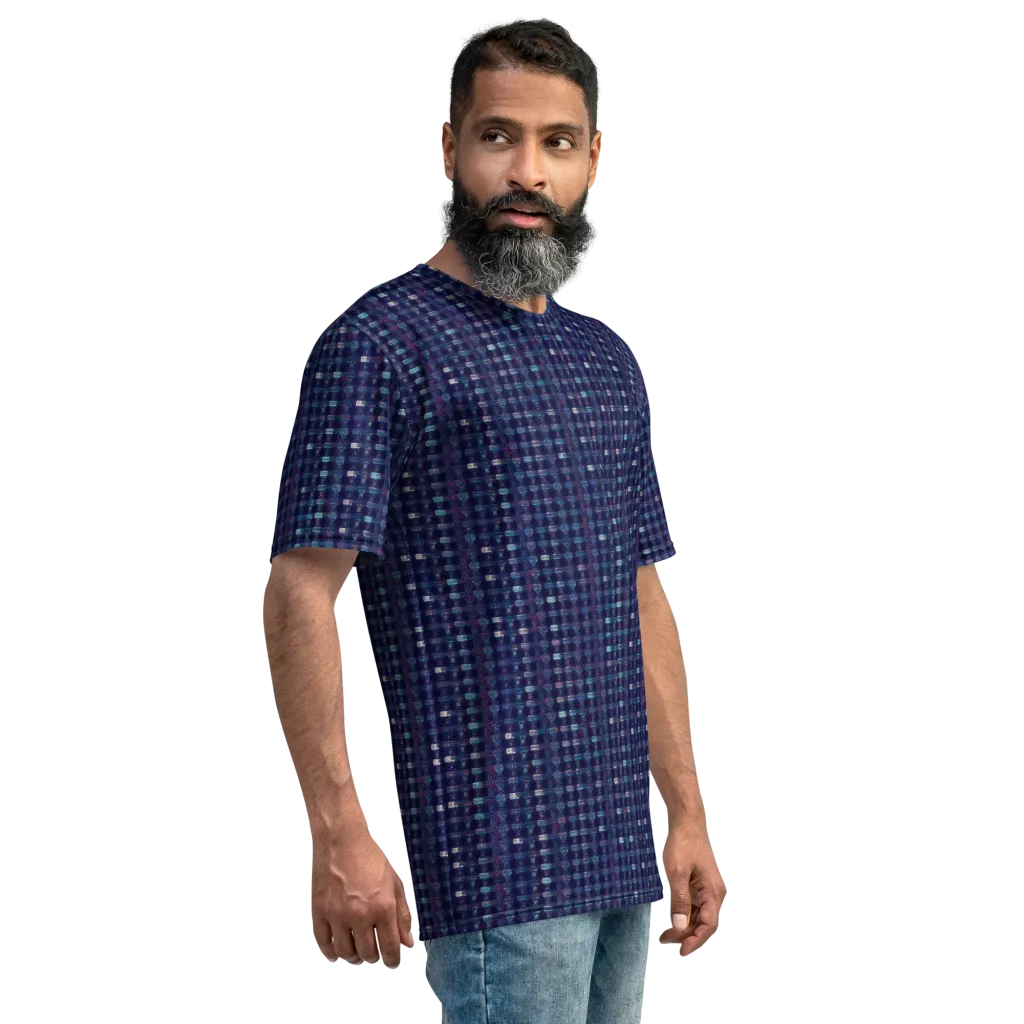 Midnight Circuit on Men's Crew Neck T-Shirt — Right