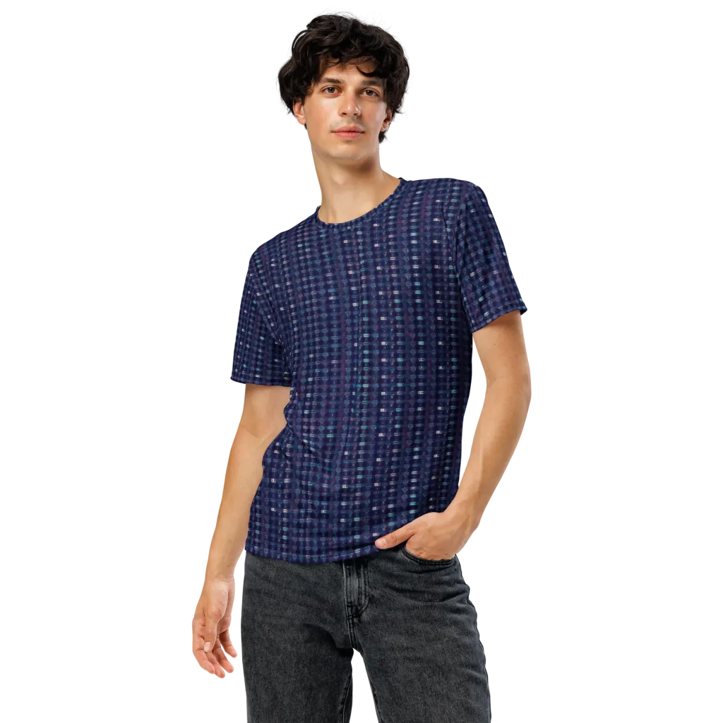 Midnight Circuit on Men's Crew Neck T-Shirt — Front