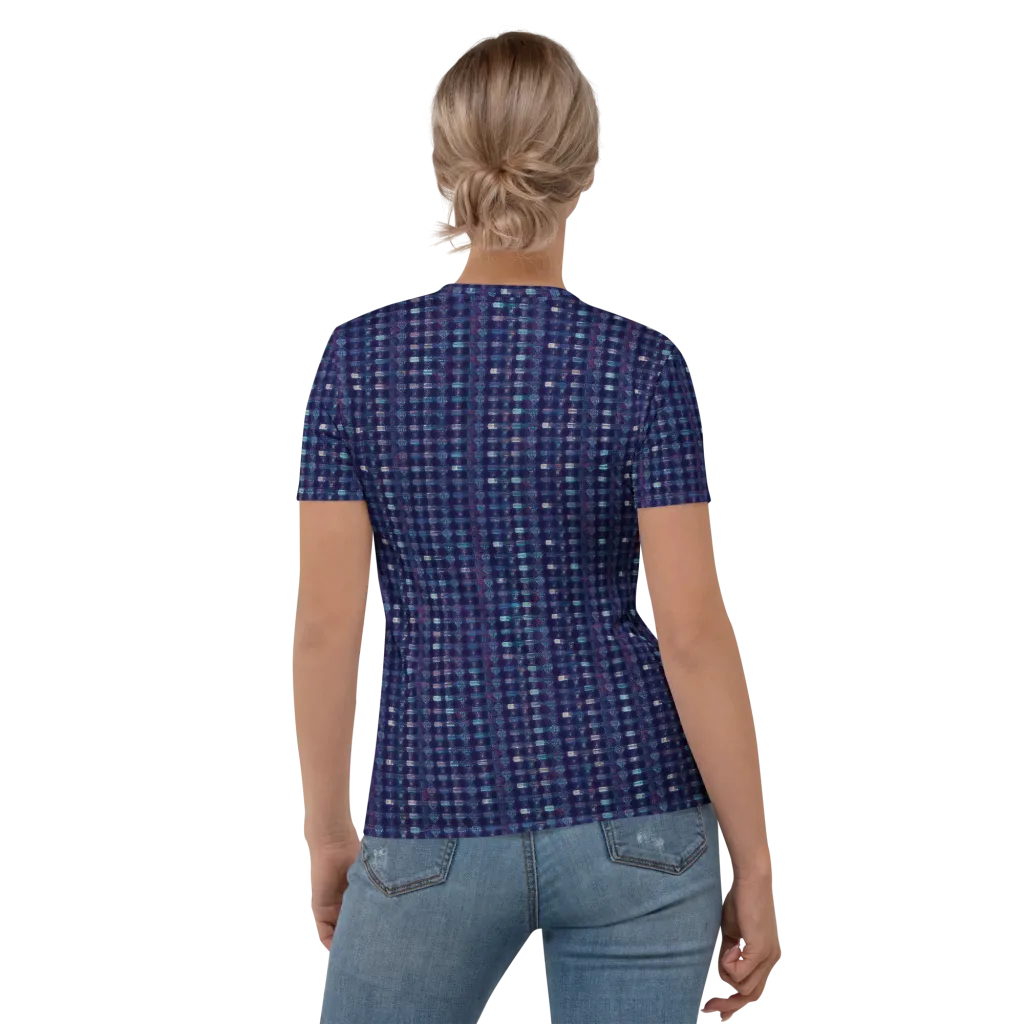 Midnight Circuit on Women's Crew Neck T-Shirt — Back