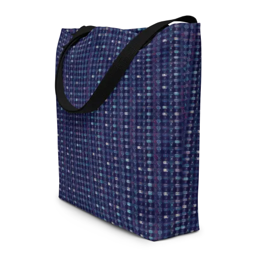 Midnight Circuit on a Large Tote Bag W/ Pocket