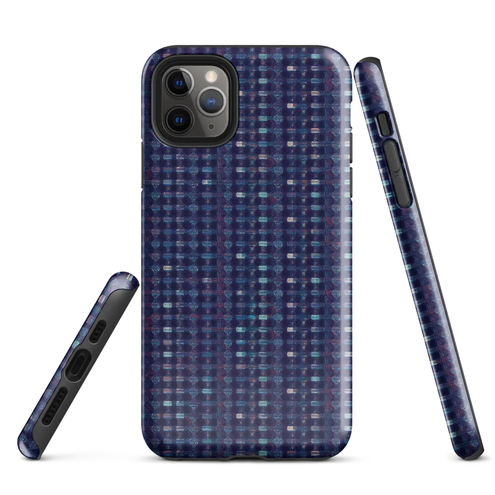 Midnight Circuit on Tough Case for iPhone® — Front