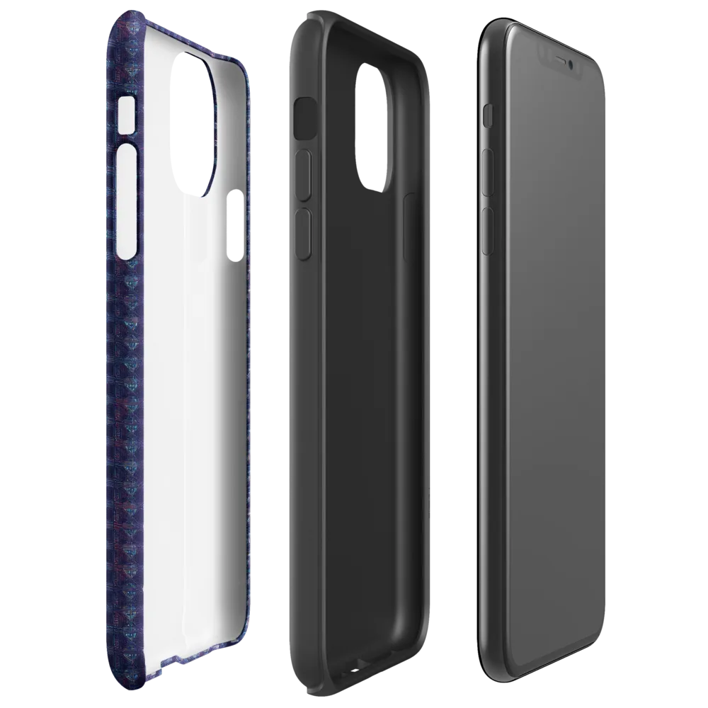 Midnight Circuit on Tough Case for iPhone® — Right