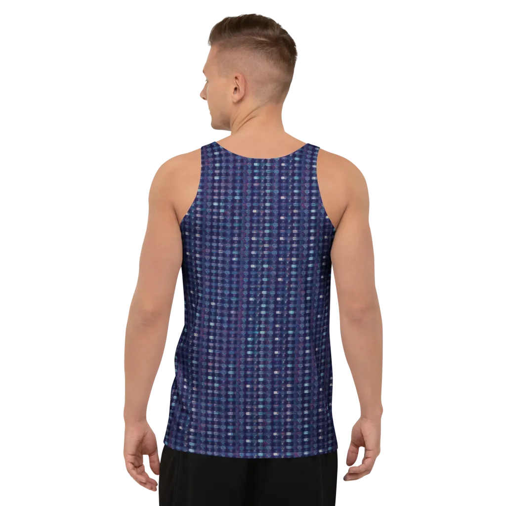 Midnight Circuit on Men's Tank Top — Back