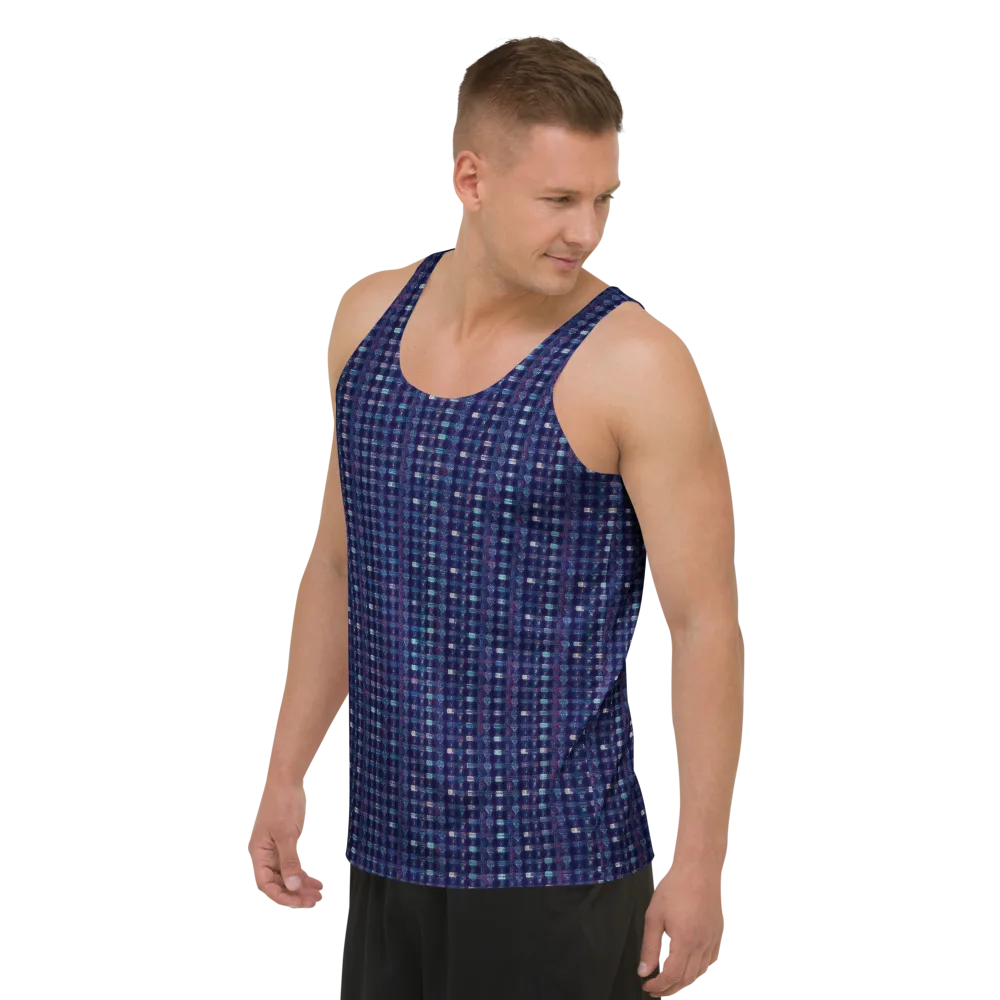 Midnight Circuit on Men's Tank Top — Left Front