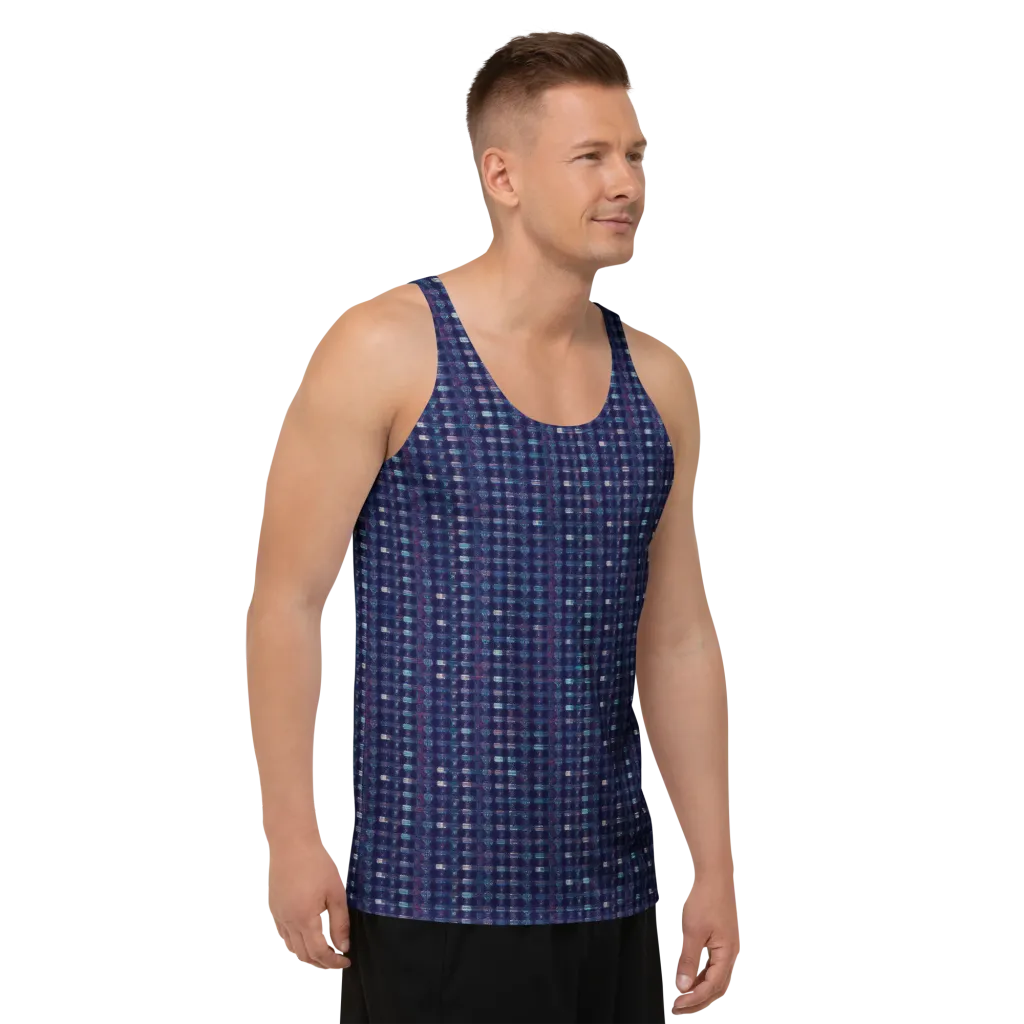 Midnight Circuit on Men's Tank Top — Right Front