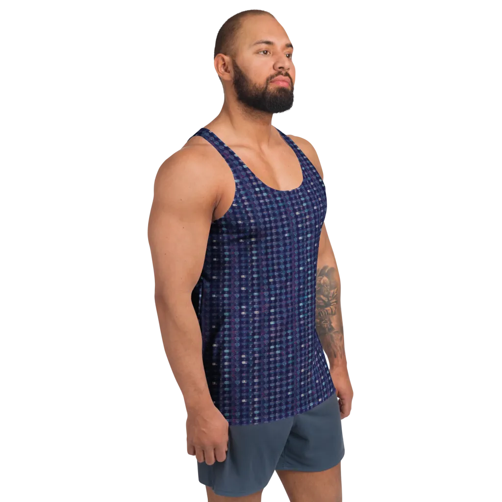 Midnight Circuit on Men's Tank Top — Right Front