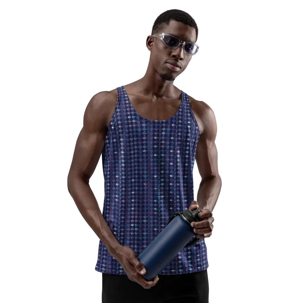 Midnight Circuit on Men's Tank Top — Front