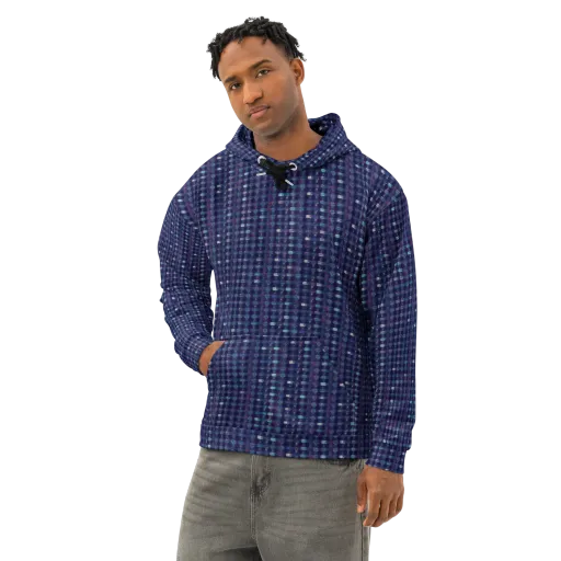 Midnight Circuit on a Cotton Hoodie