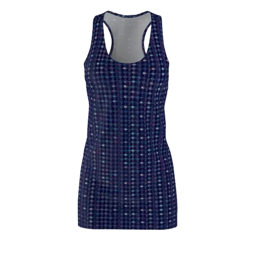 Midnight Circuit on a Racerback Dress