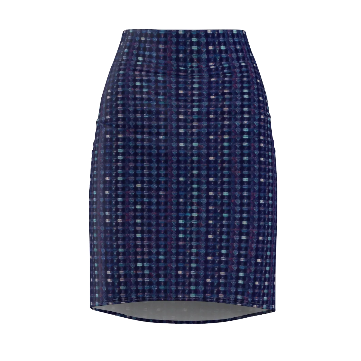 Midnight Circuit on Pencil Skirt — Front