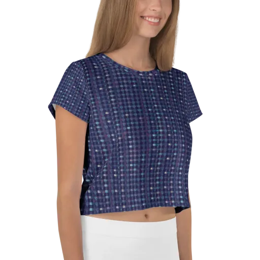 Midnight Circuit on a Crop Tee