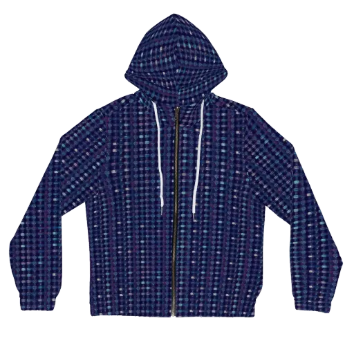 Midnight Circuit on a Women's Full-Zip Hoodie