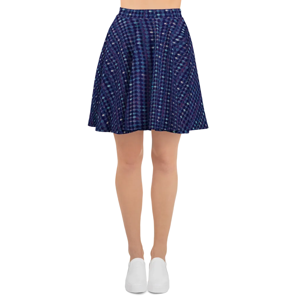 Midnight Circuit on Skater Skirt — Front