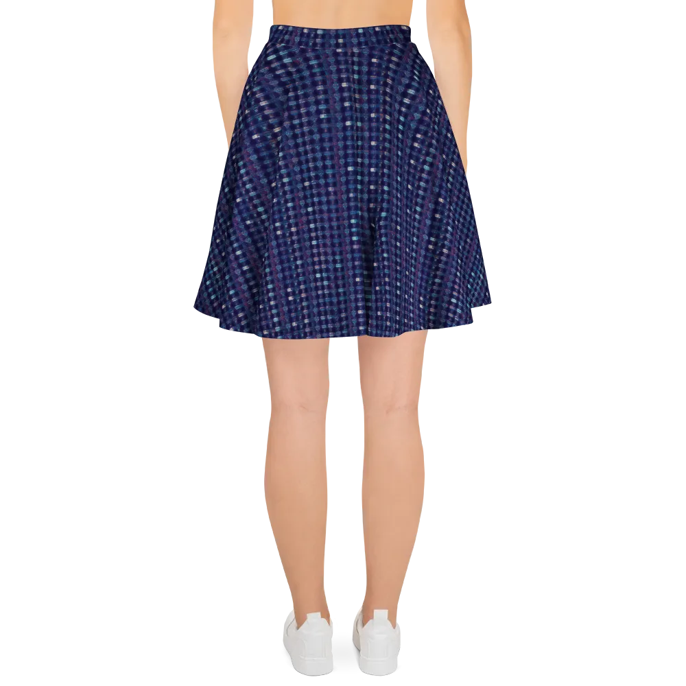 Midnight Circuit on Skater Skirt — Back