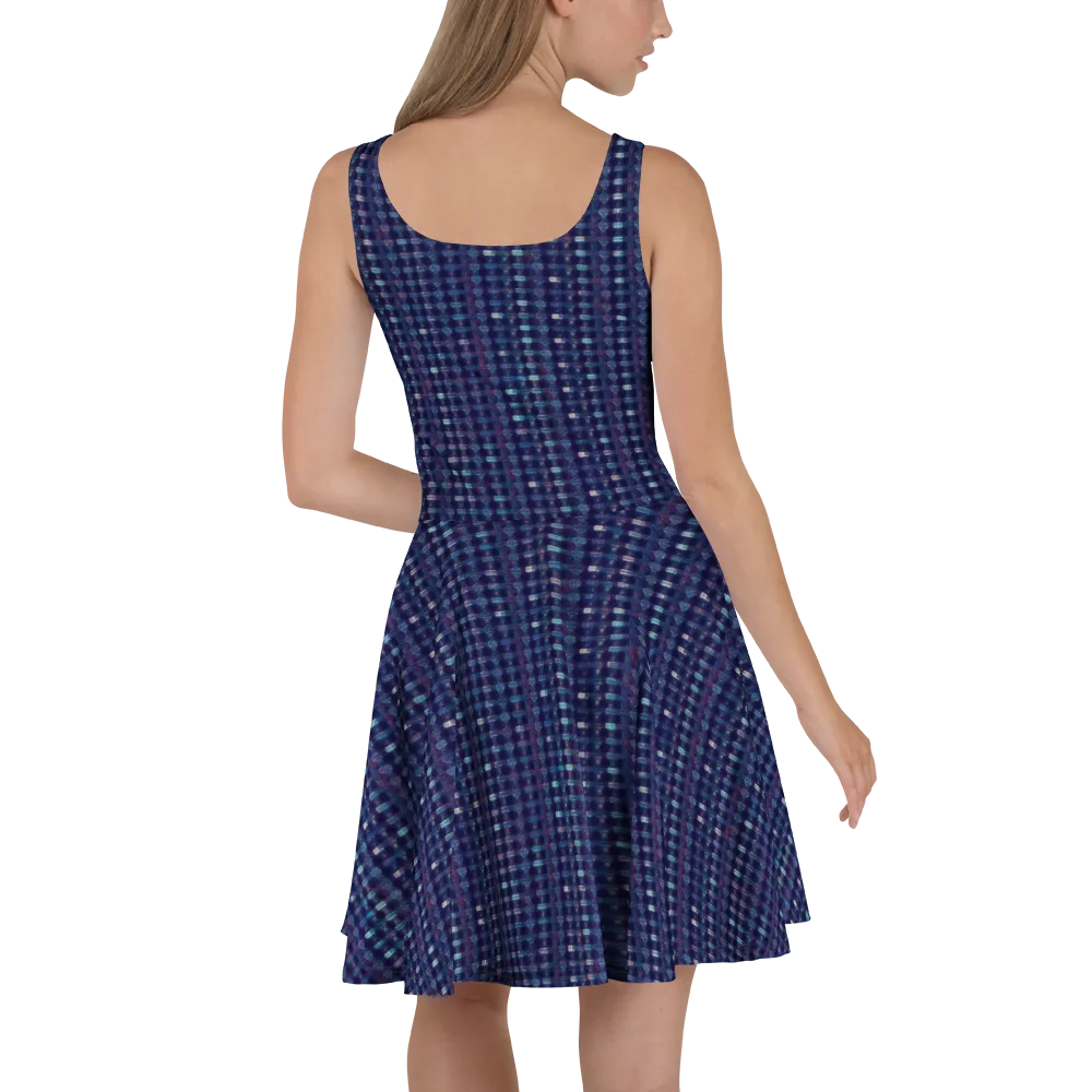 Midnight Circuit on Skater Dress — Back