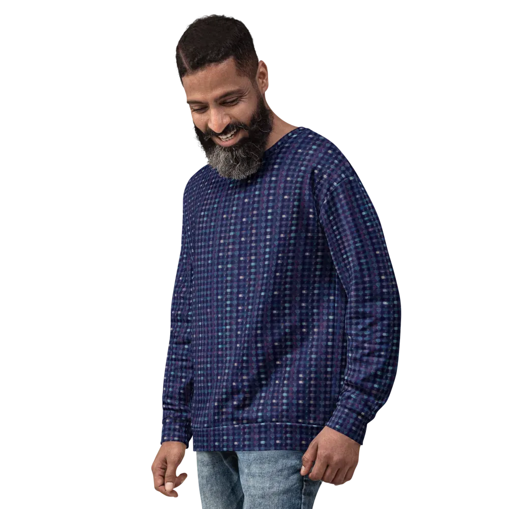 Midnight Circuit on Sweatshirt — Left Front