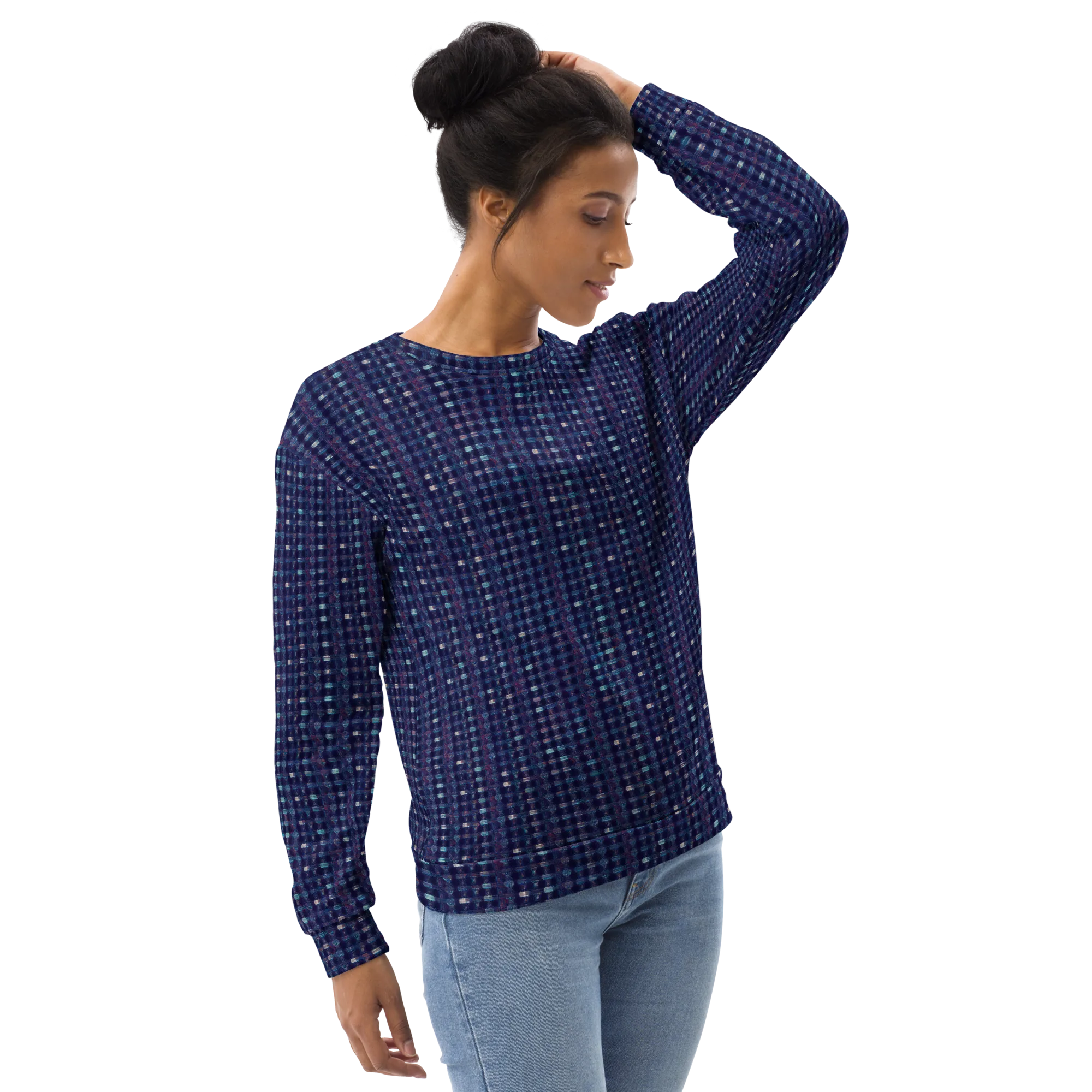 Midnight Circuit on Sweatshirt — Right Front