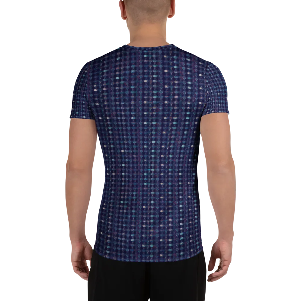 Midnight Circuit on Men's Athletic T-Shirt — Back