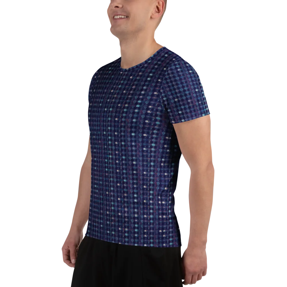Midnight Circuit on Men's Athletic T-Shirt — Left