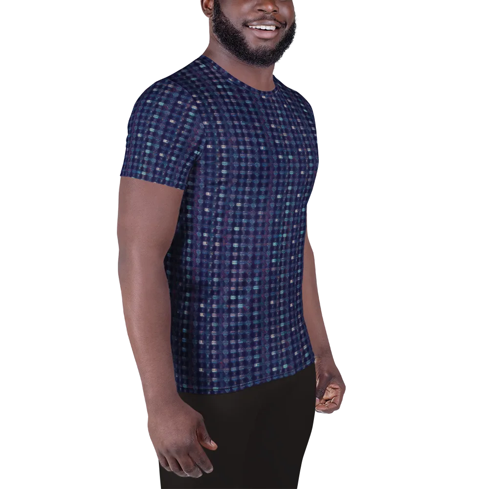 Midnight Circuit on Men's Athletic T-Shirt — Right