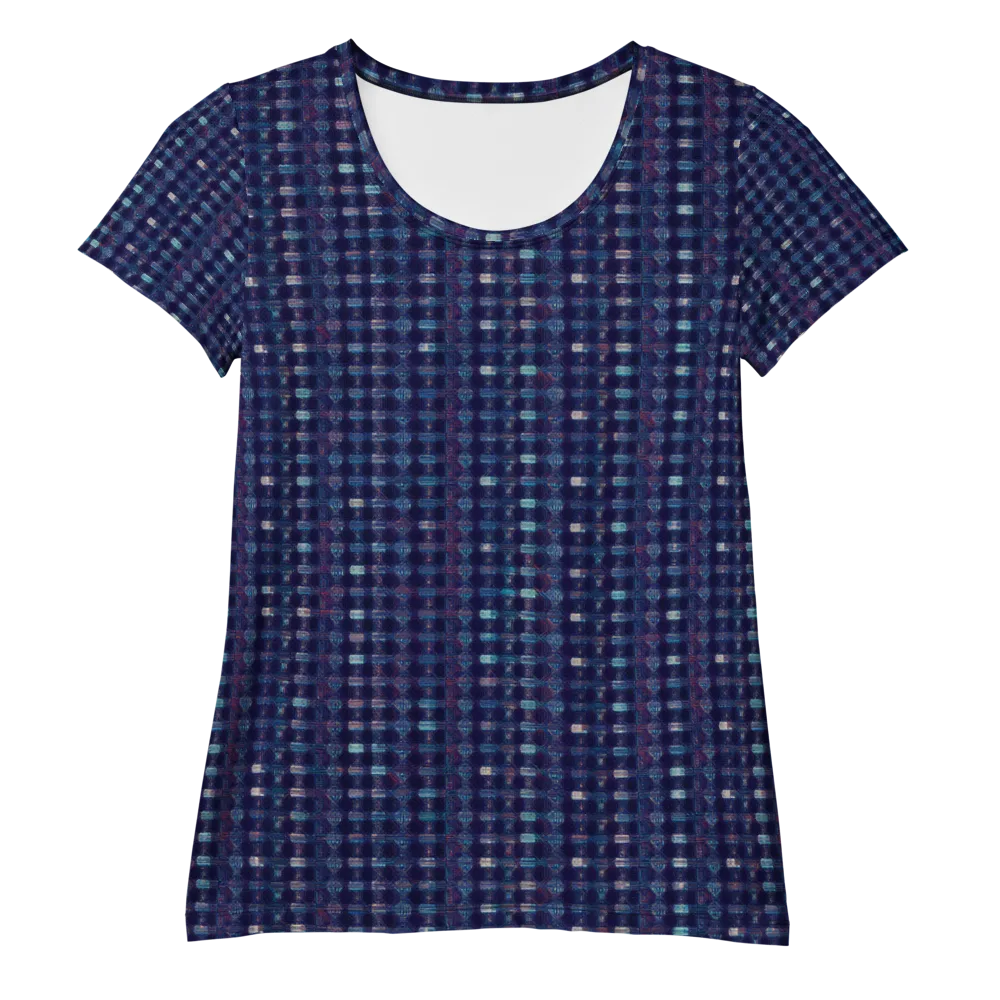 Midnight Circuit on Women's Athletic T-Shirt — Front