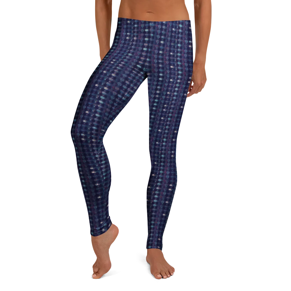 Midnight Circuit on Leggings — Front