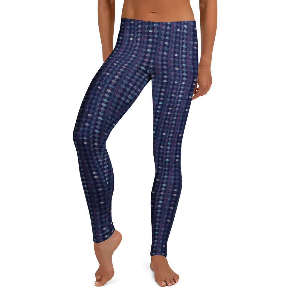 Midnight Circuit on Leggings — Front