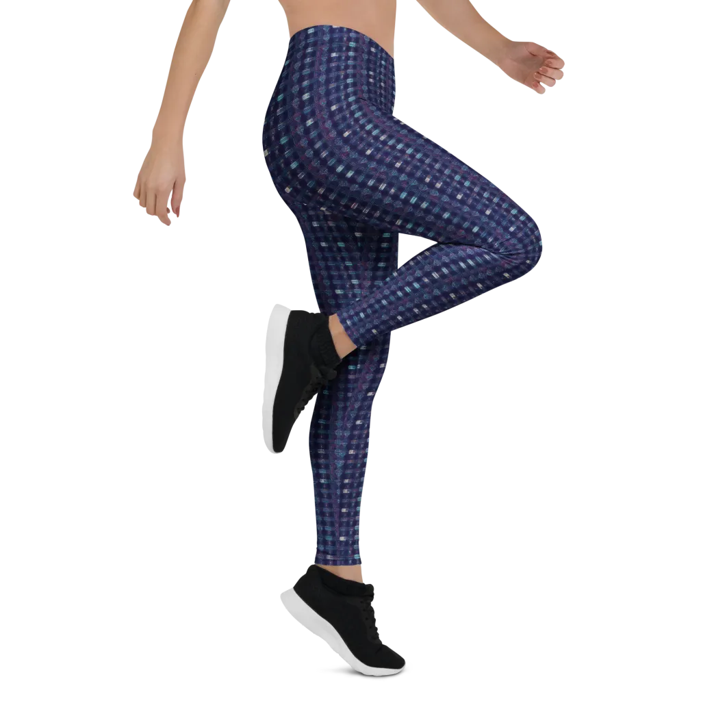 Midnight Circuit on Leggings — Right