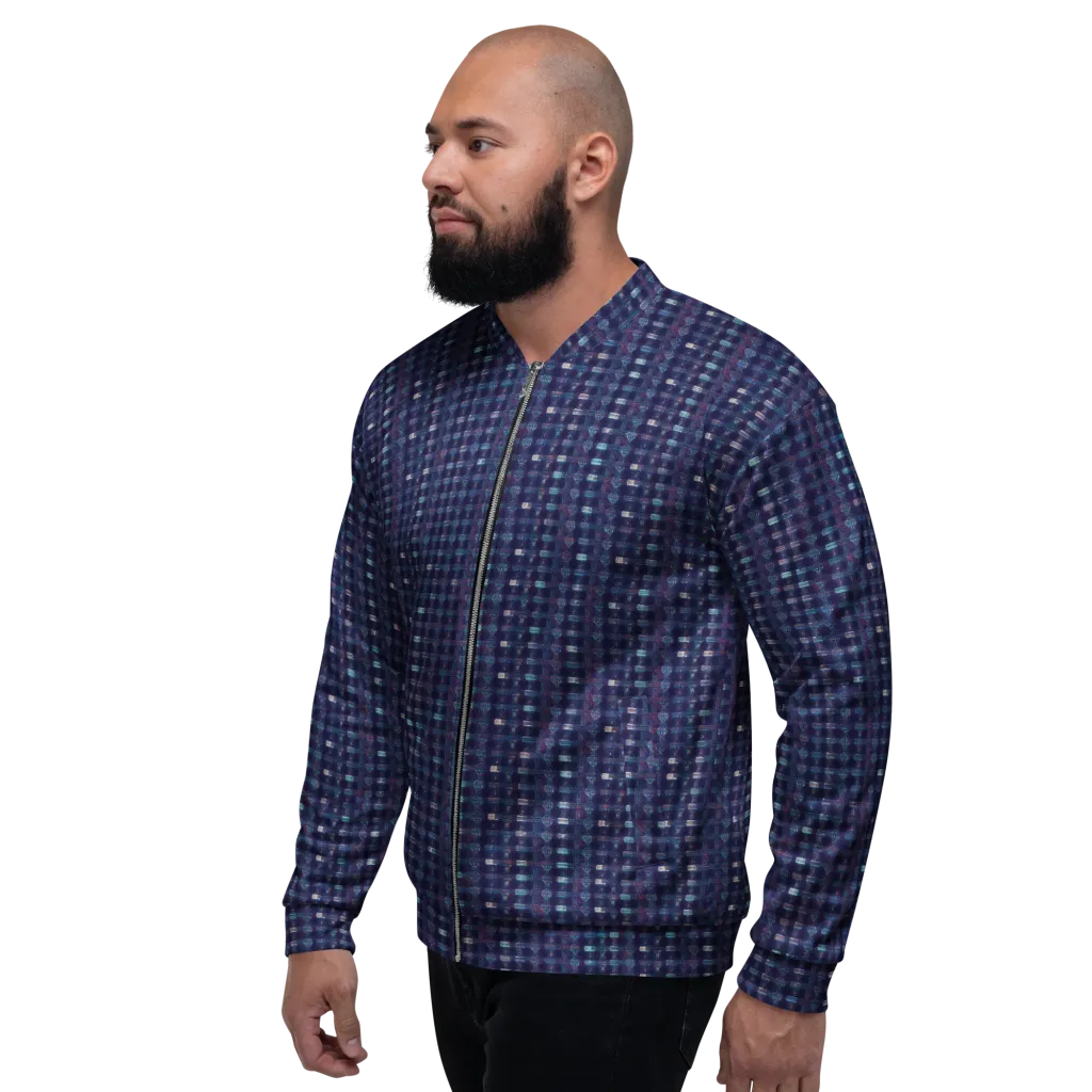 Midnight Circuit on Bomber Jacket — Left