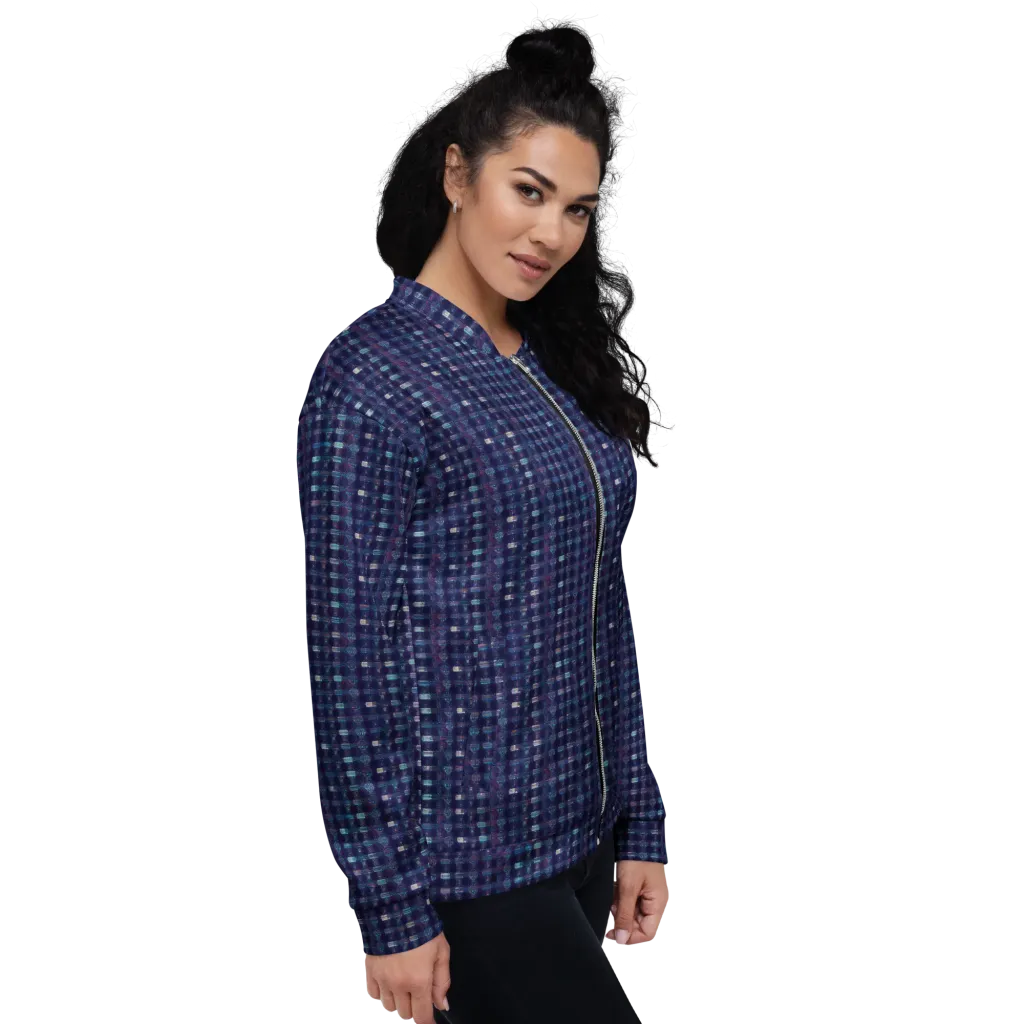 Midnight Circuit on Bomber Jacket — Right