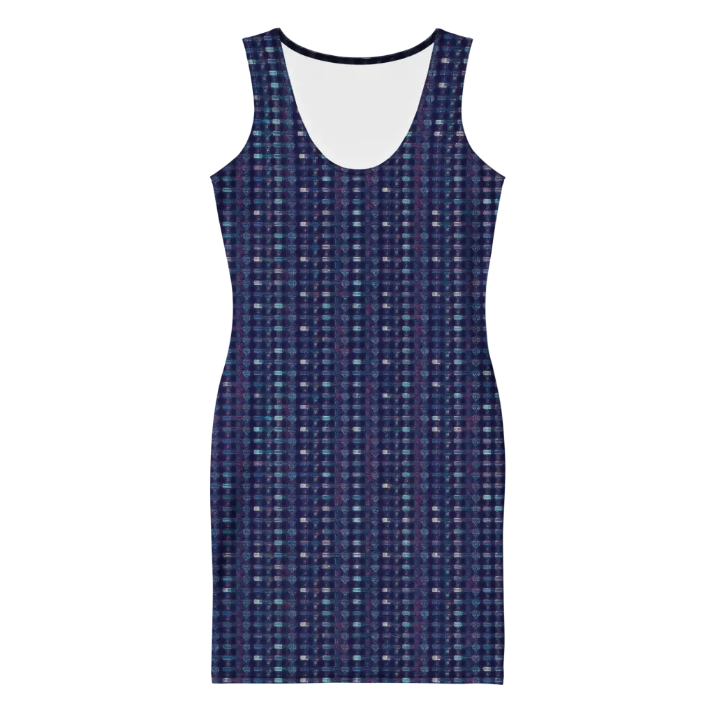 Midnight Circuit on Bodycon Dress — Front