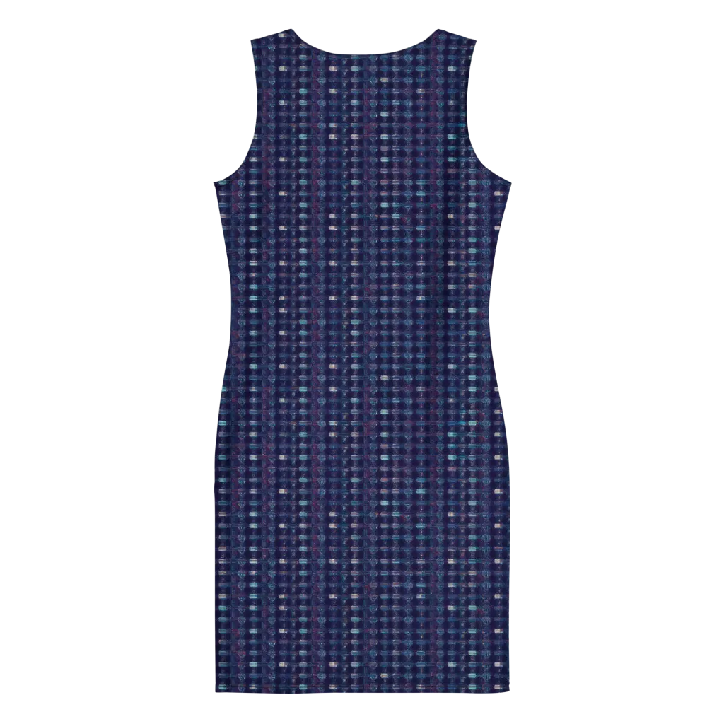 Midnight Circuit on Bodycon Dress — Back