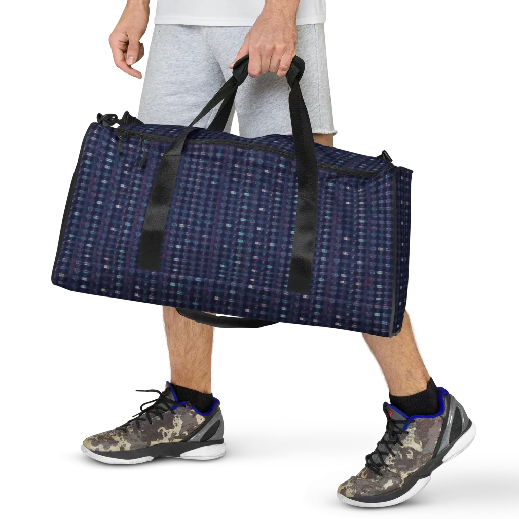 Midnight Circuit on Duffle Bag — Front