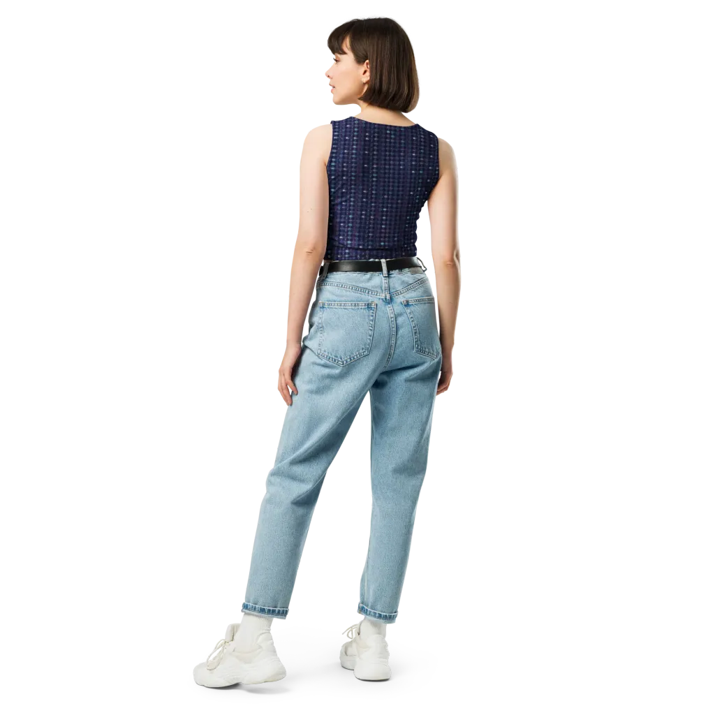 Midnight Circuit on Crop Top — Back