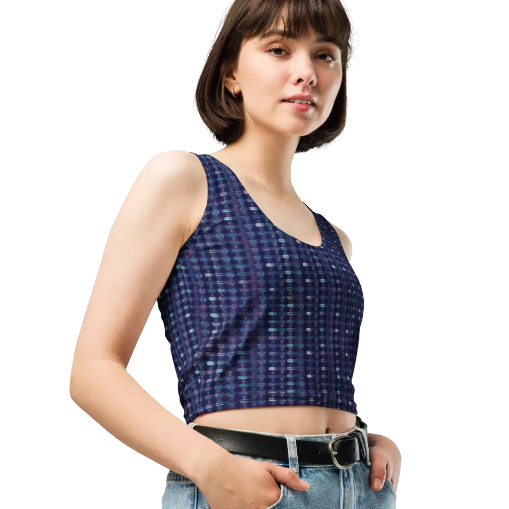 Midnight Circuit on Crop Top — Right Front