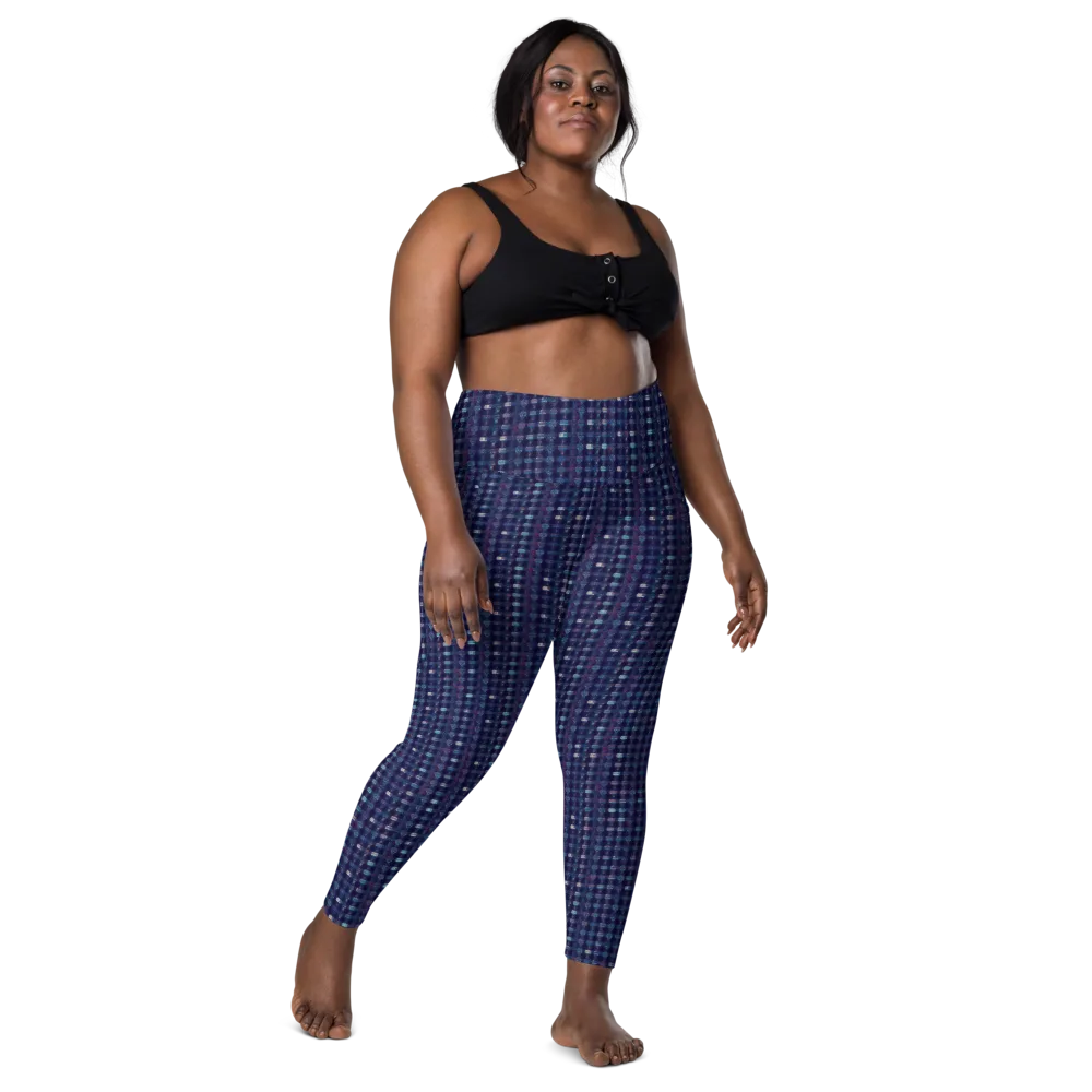 Midnight Circuit on Leggings with Pockets — Front