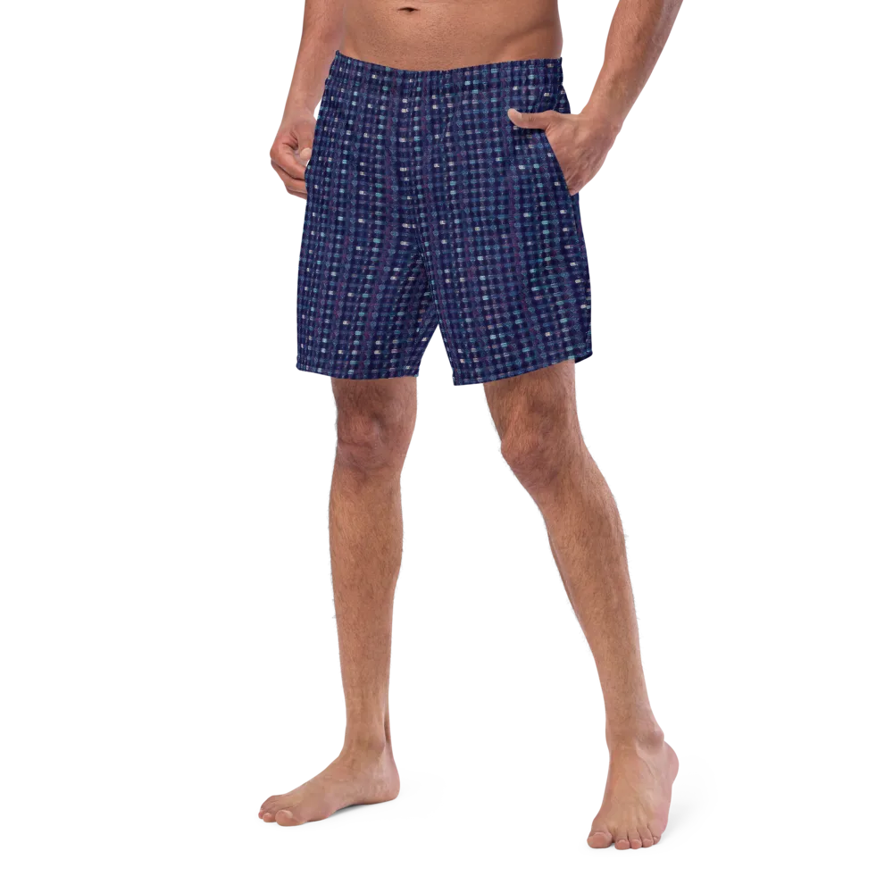 Midnight Circuit on Swim Trunks — Left Front