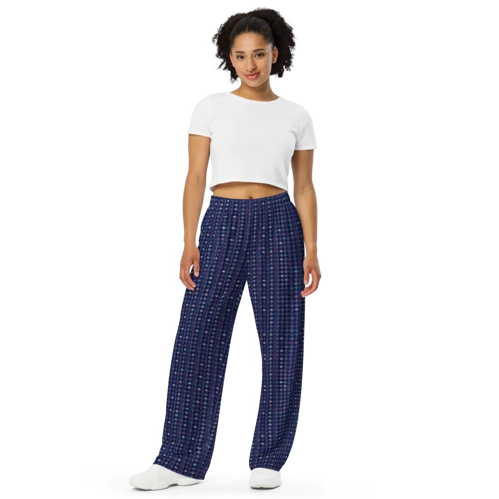 Midnight Circuit on Wide-Leg Pants — Front