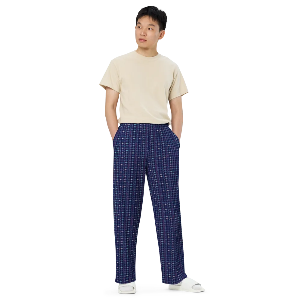 Midnight Circuit on Wide-Leg Pants — Front