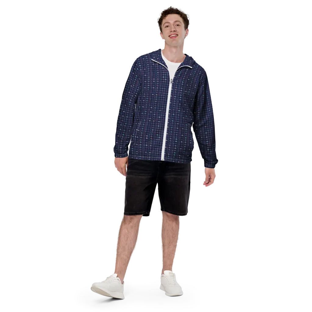 Midnight Circuit on Men's Windbreaker — Front